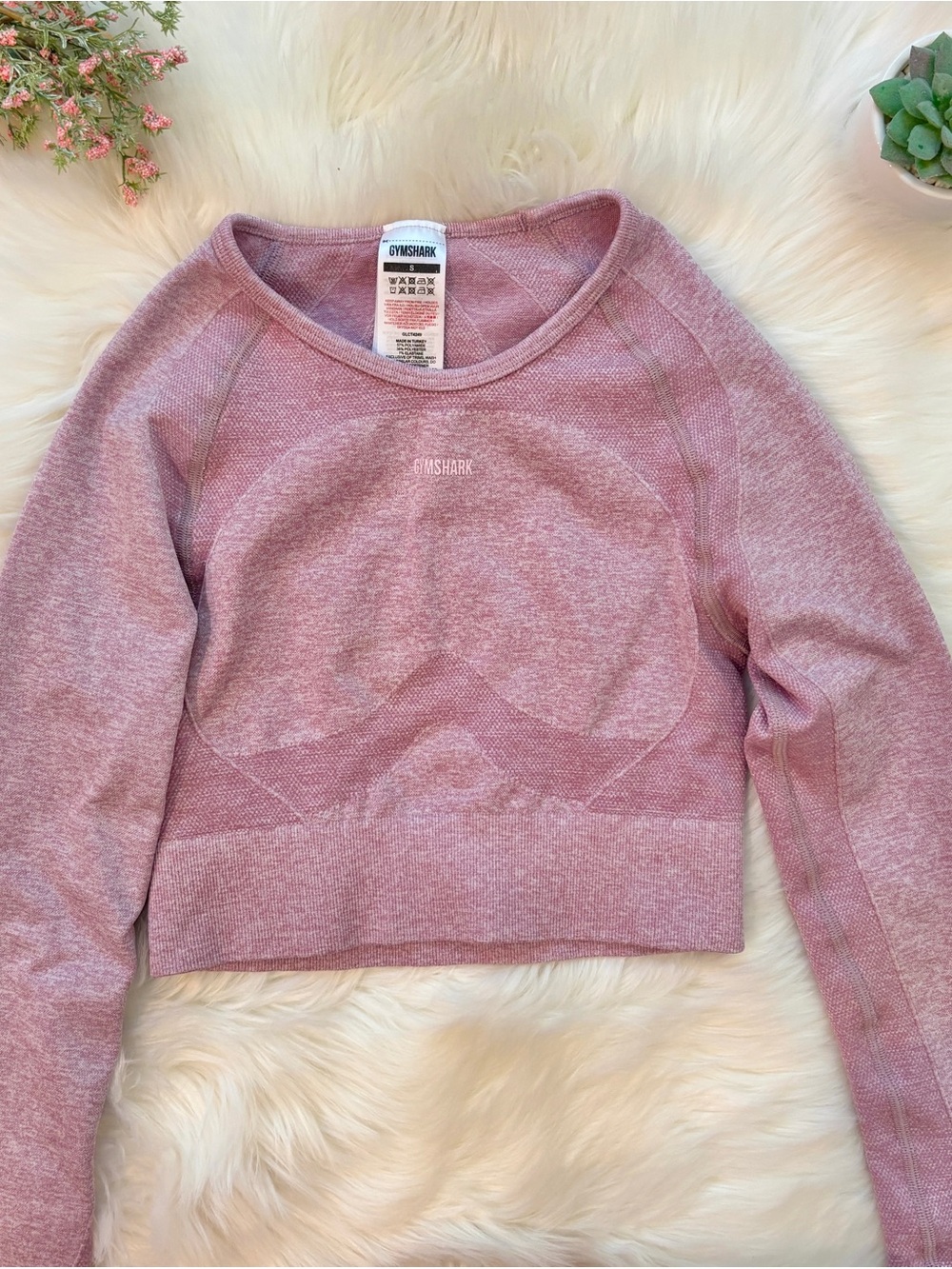 Gymshark Flex Long Sleeve Cropped Athletic Top